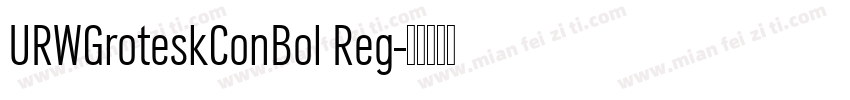 URWGroteskConBol Reg字体转换